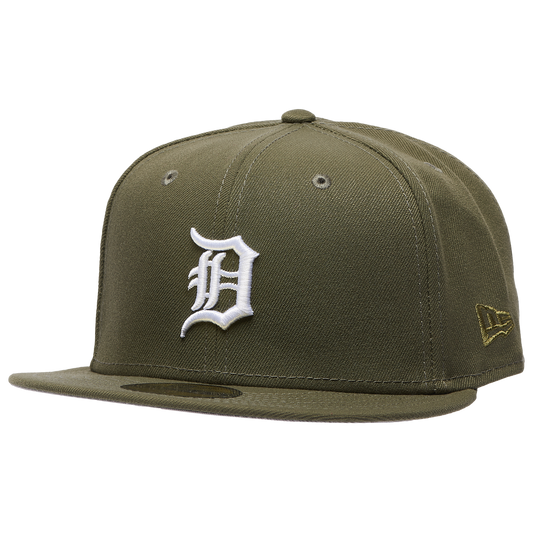 New Era Detroit Tigers TS Standard 59FIFTY Cap - Men's - New Olive/New Olive
