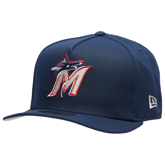 New Era Marlins 950AF Curve 30th Anniversary Cap - Men's - Navy/Gray