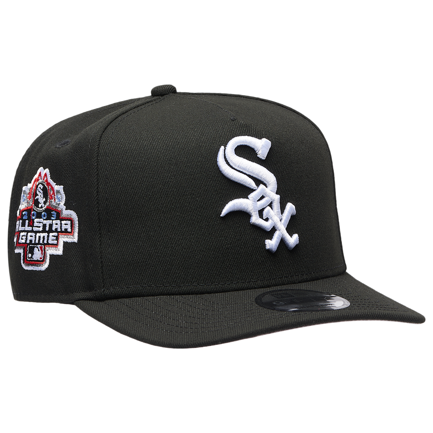 New Era White Sox 950AF '03 All Star Game Curve Cap - Men's - White/Black