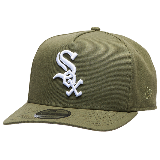 New Era White Sox 950AF 95th Anniversary Curve Cap - Men's - White/Olive