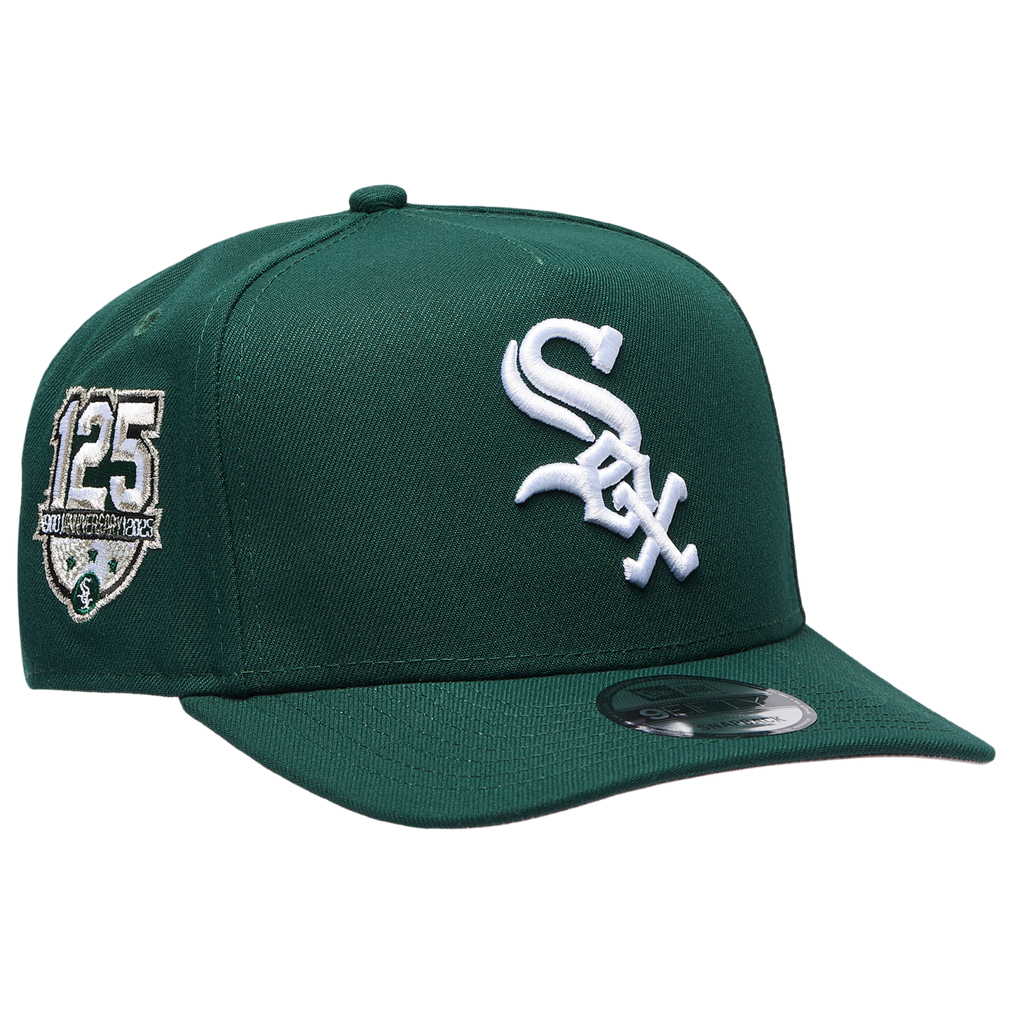 New Era White Sox 950AF 125th Anniversary Curve Cap - Men's - White/Green