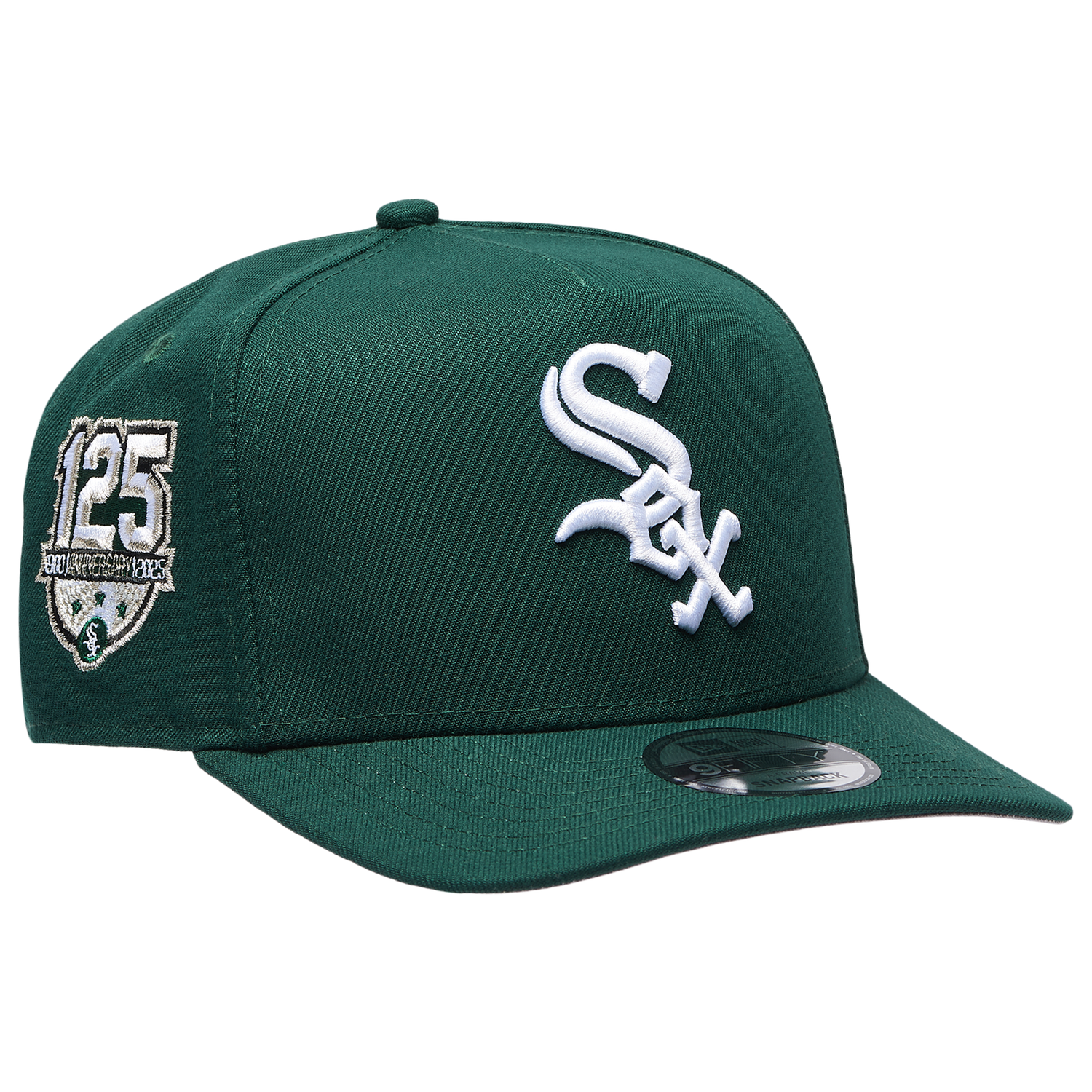 New Era White Sox 950AF 125th Anniversary Curve Cap - Men's - White/Green