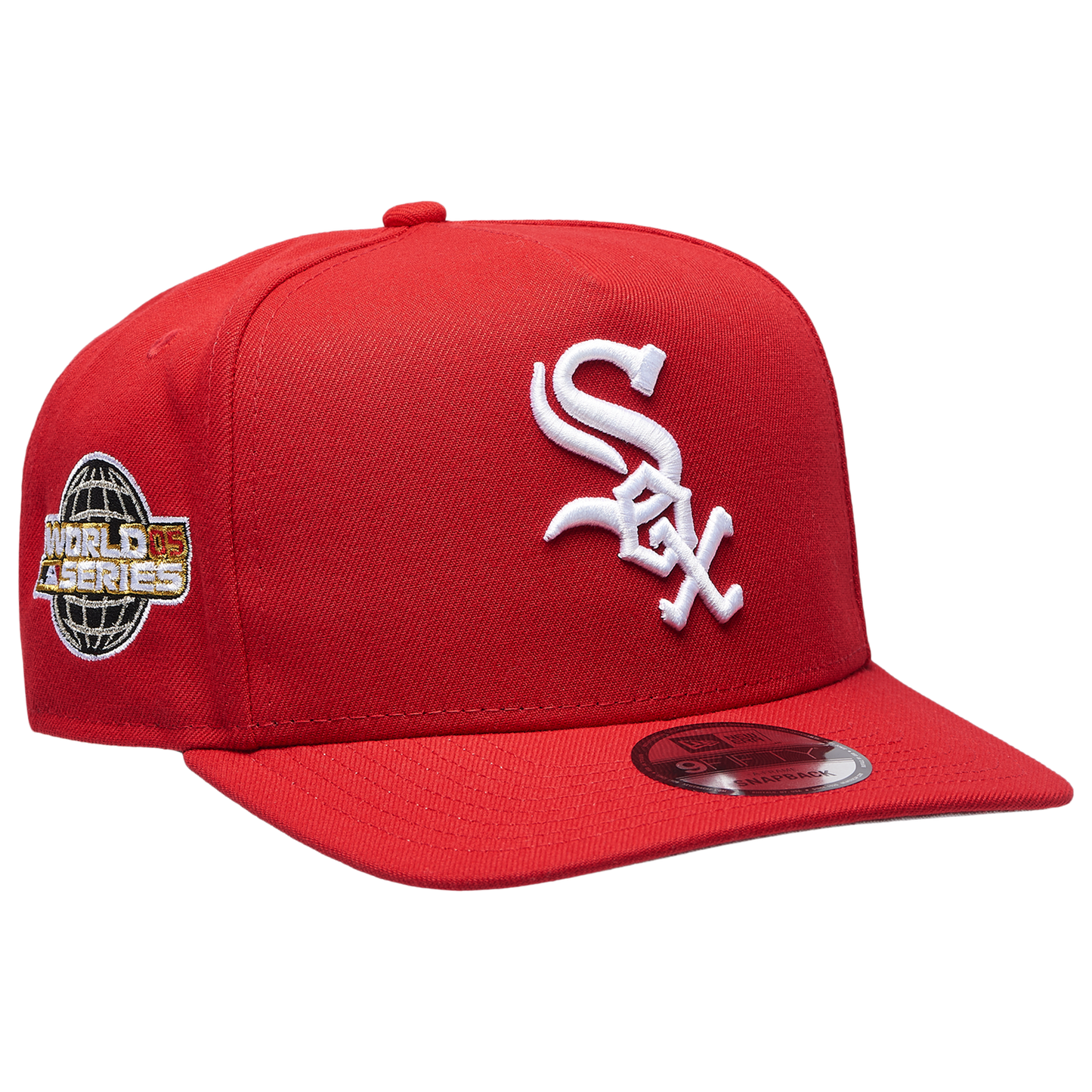 New Era White Sox 950AF '05 World Series Curve Cap - Men's - Red/White