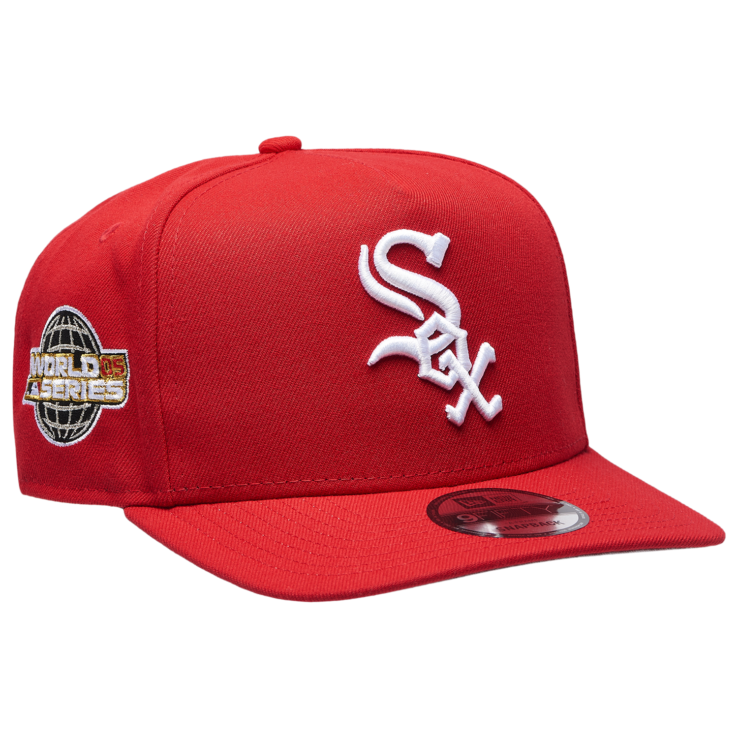New Era White Sox 950AF '05 World Series Curve Cap - Men's - Red/White