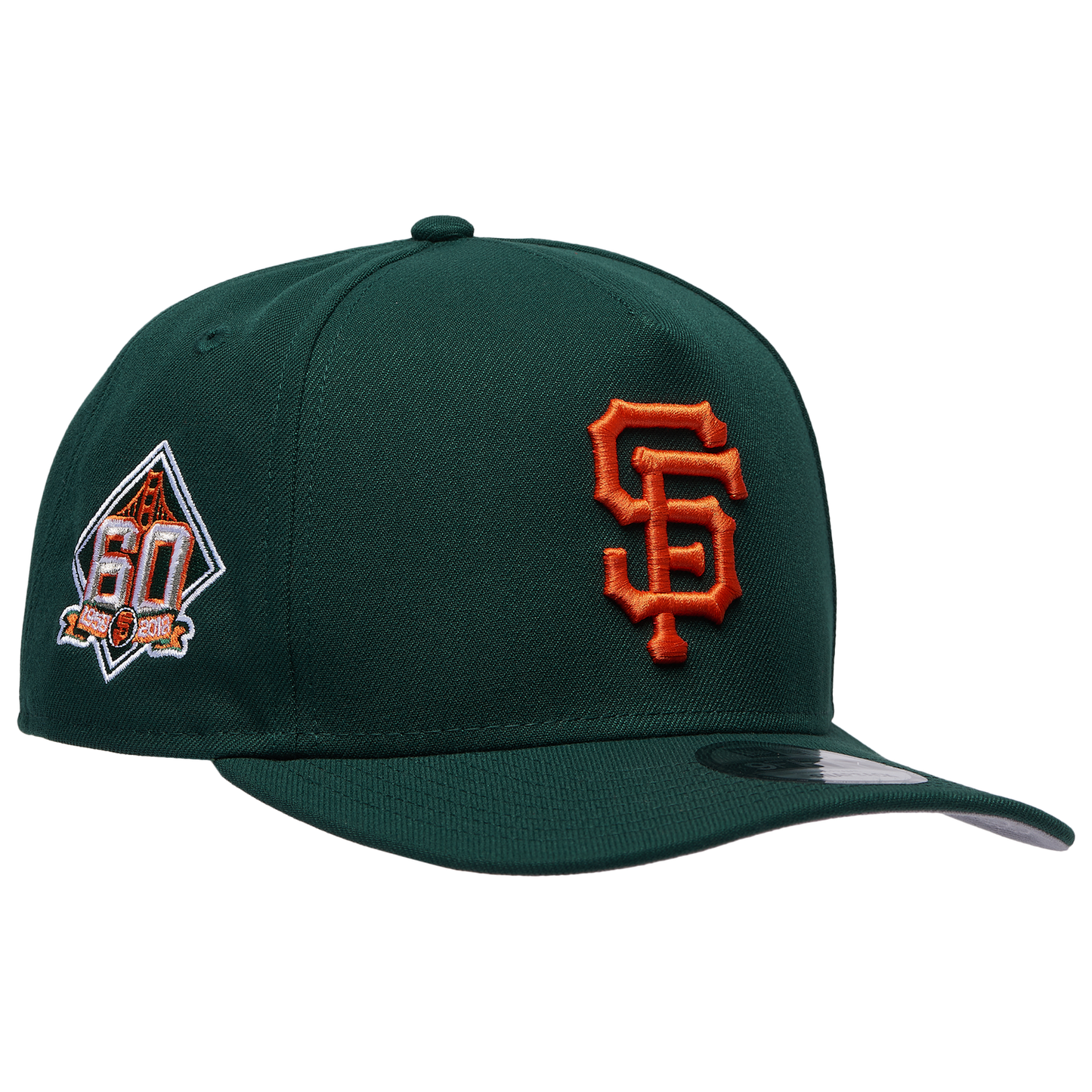 New Era Giants 950AF 60th Anniversary Curve Cap - Men's - Green/Green