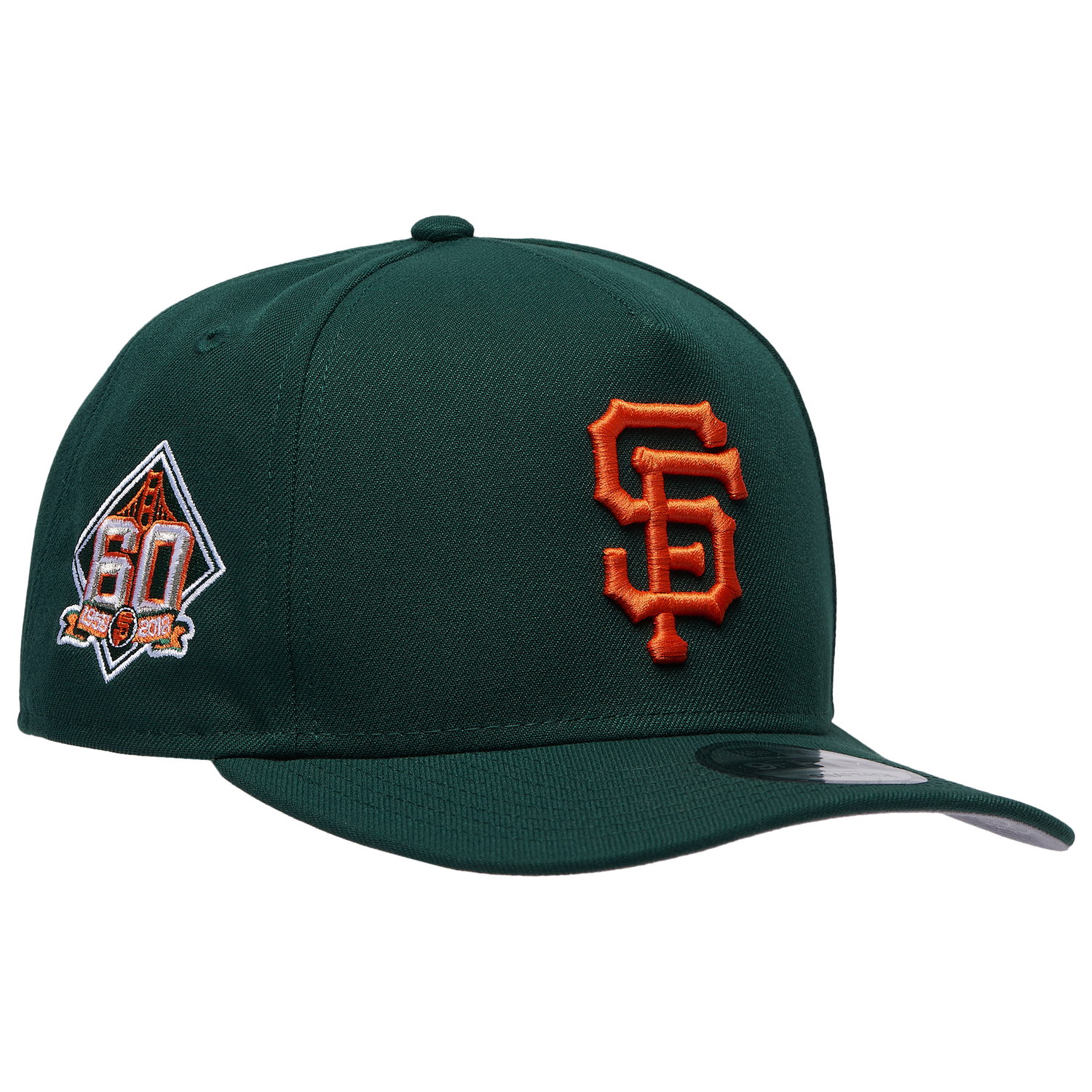 New Era Giants 950AF 60th Anniversary Curve Cap - Men's - Green/Green