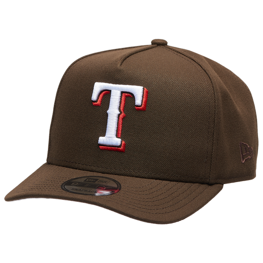 New Era Rangers 950AF FS Curve Cap - Men's - Brown/Brown