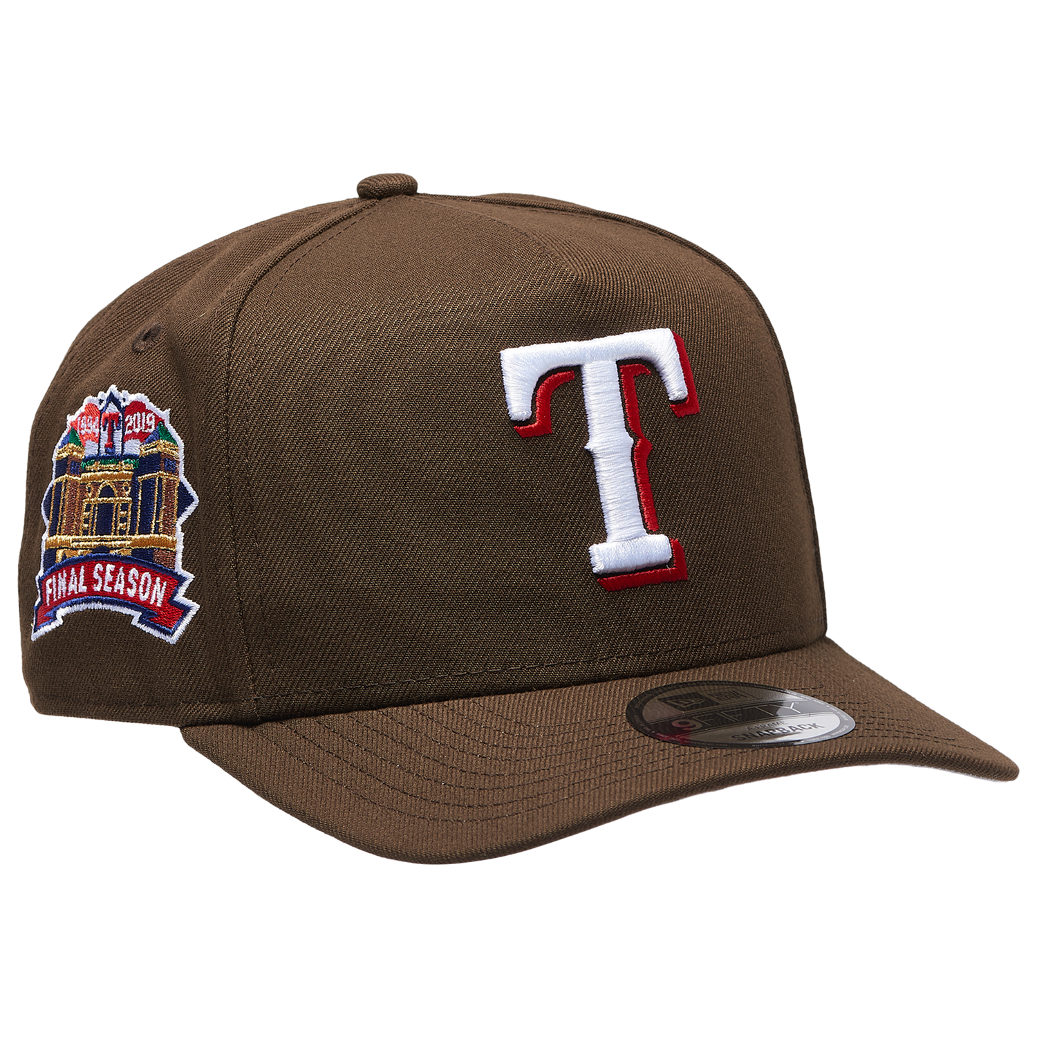New Era Rangers 950AF FS Curve Cap - Men's - Brown/Brown
