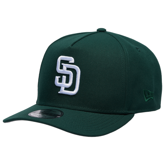 New Era Padres 950AF 50th Anniversary Curve Cap - Men's - Green/Green