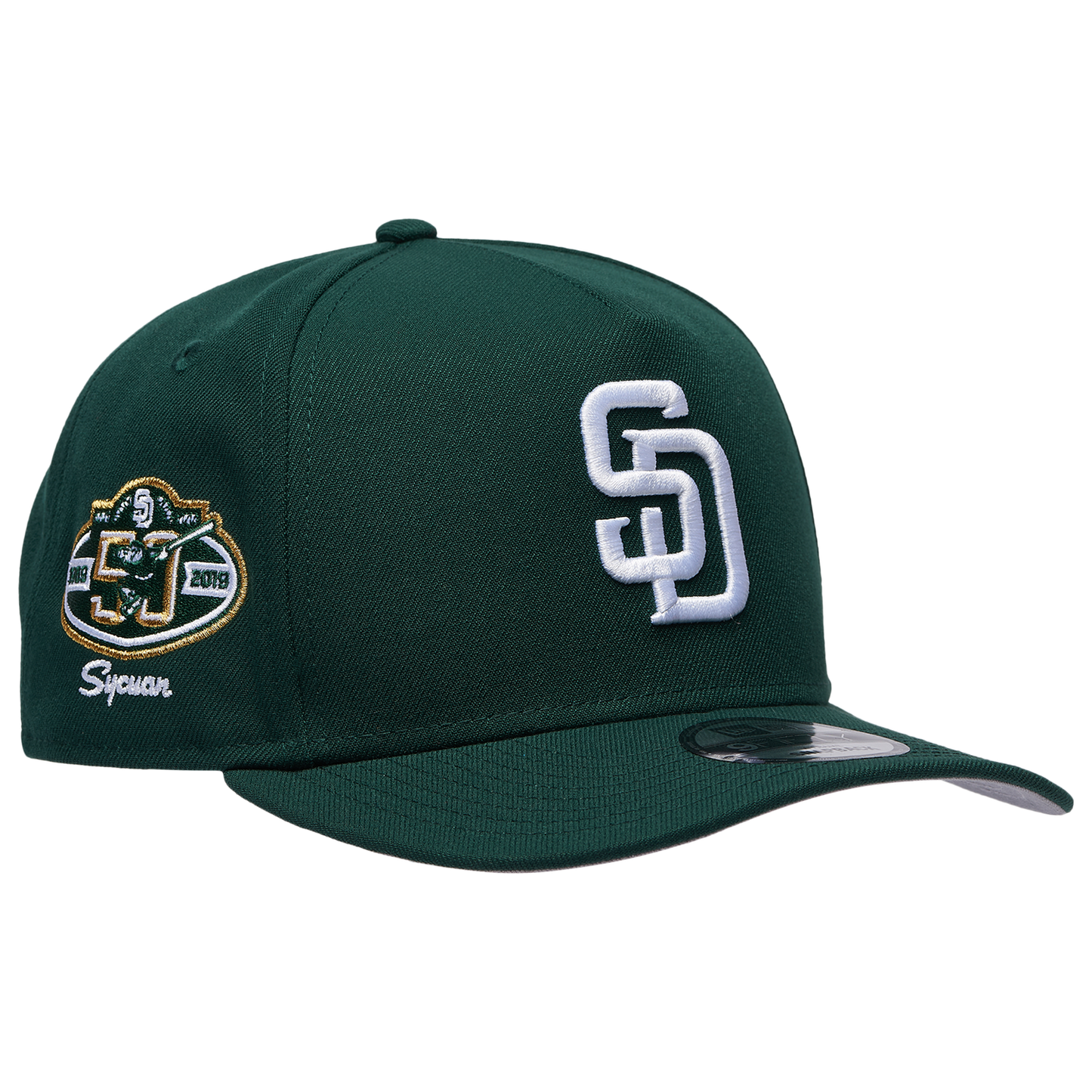 New Era Padres 950AF 50th Anniversary Curve Cap - Men's - Green/Green