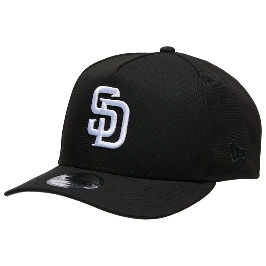 New Era Padres 950AF 10th Anniversary Curve Cap - Men's - Black/Black