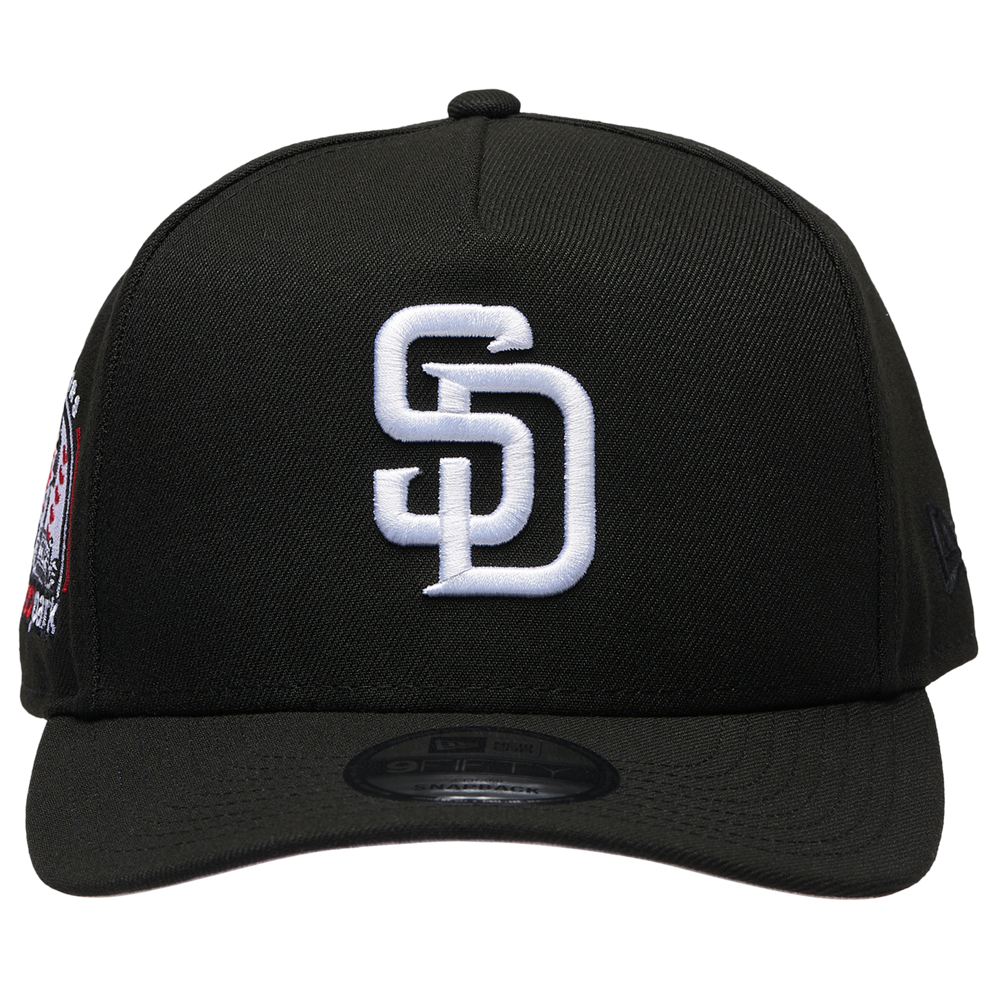 New Era Padres 950AF 10th Anniversary Curve Cap - Men's - Black/Black
