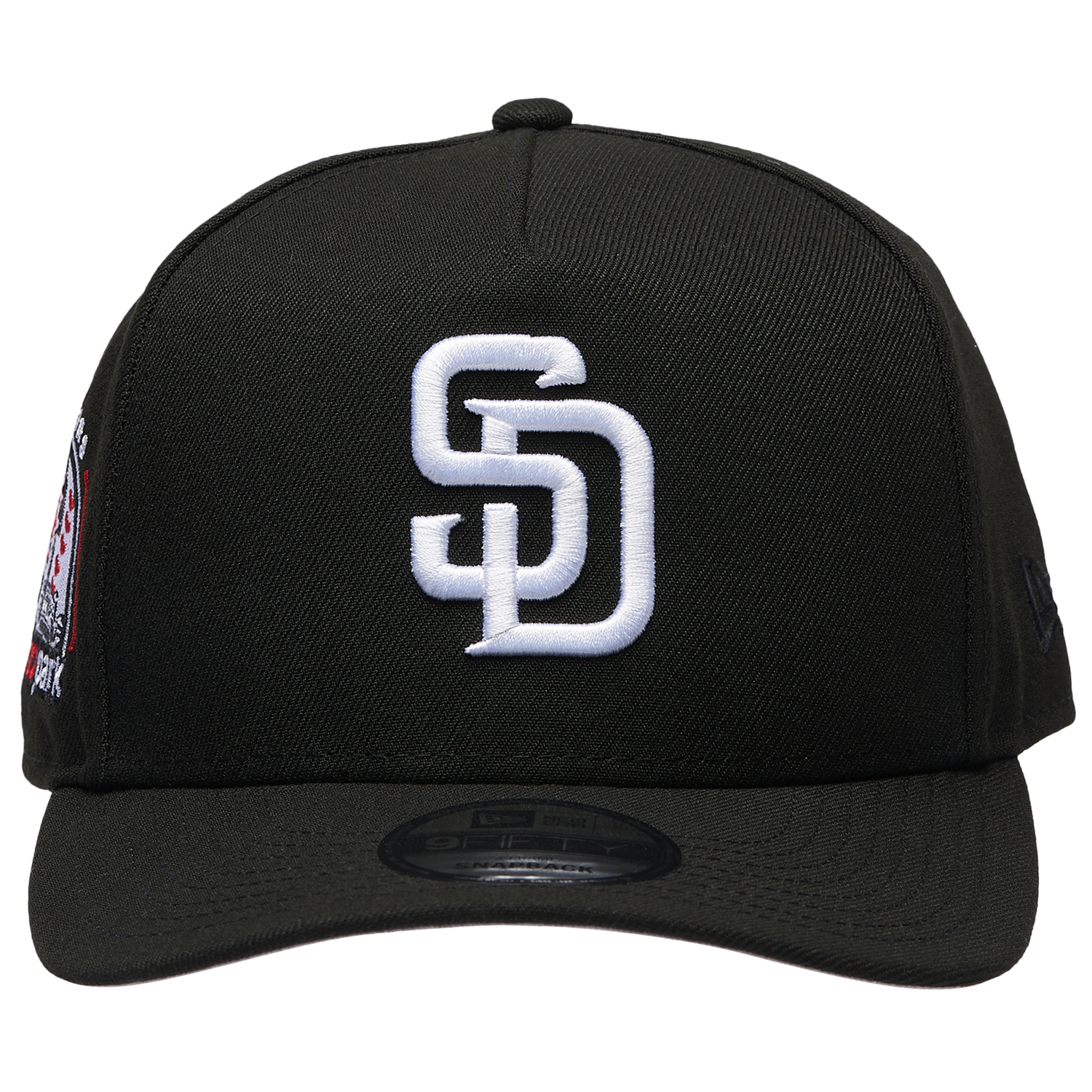 New Era Padres 950AF 10th Anniversary Curve Cap - Men's - Black/Black