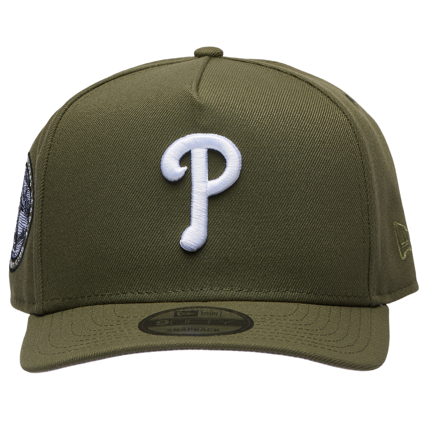 New Era Phillies 950AF Curve Cap - Men's - Olive/Olive