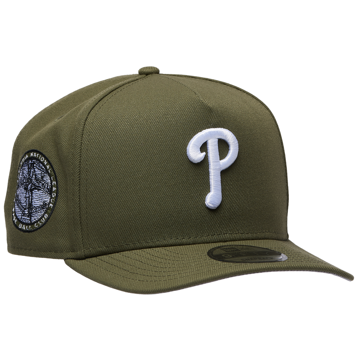 New Era Phillies 950AF Curve Cap - Men's - Olive/Olive
