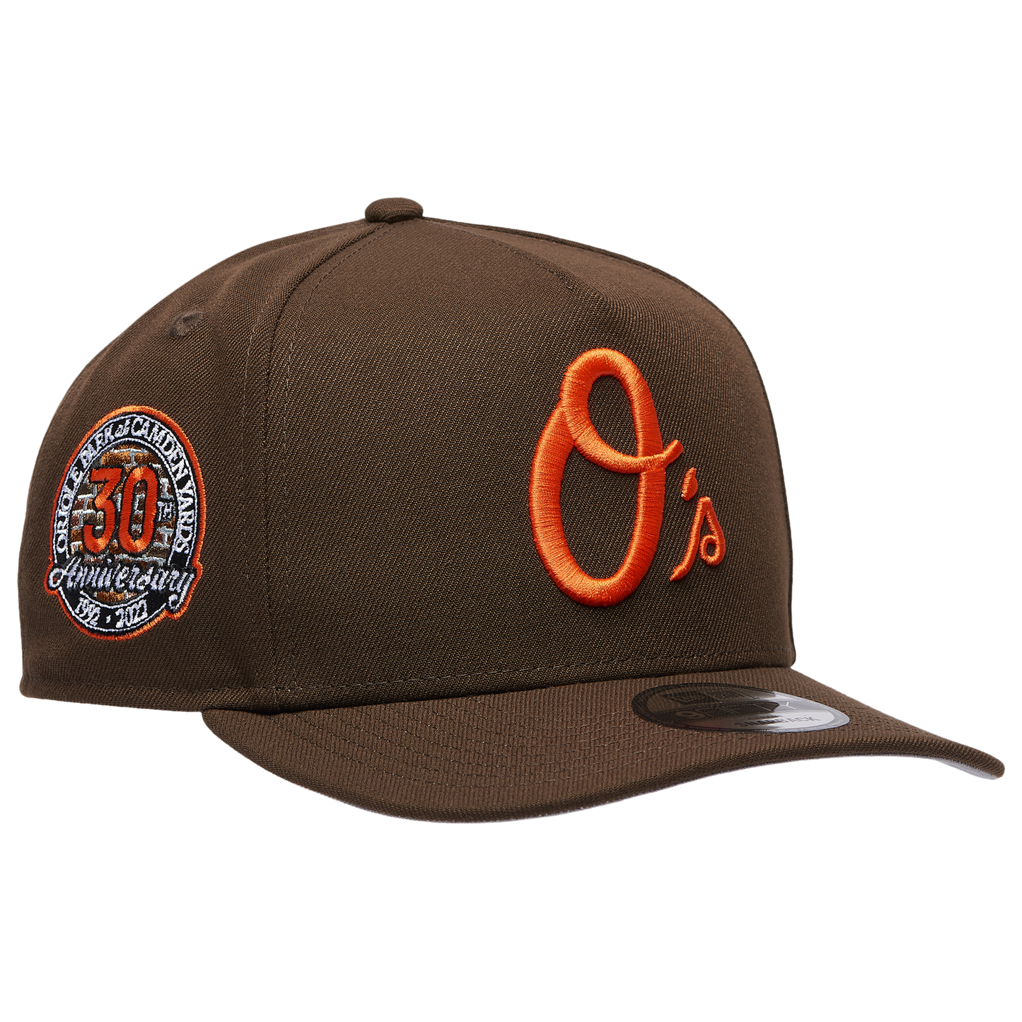 New Era Orioles 950AF 30th Anniversary Curve Cap - Men's - Brown/Brown