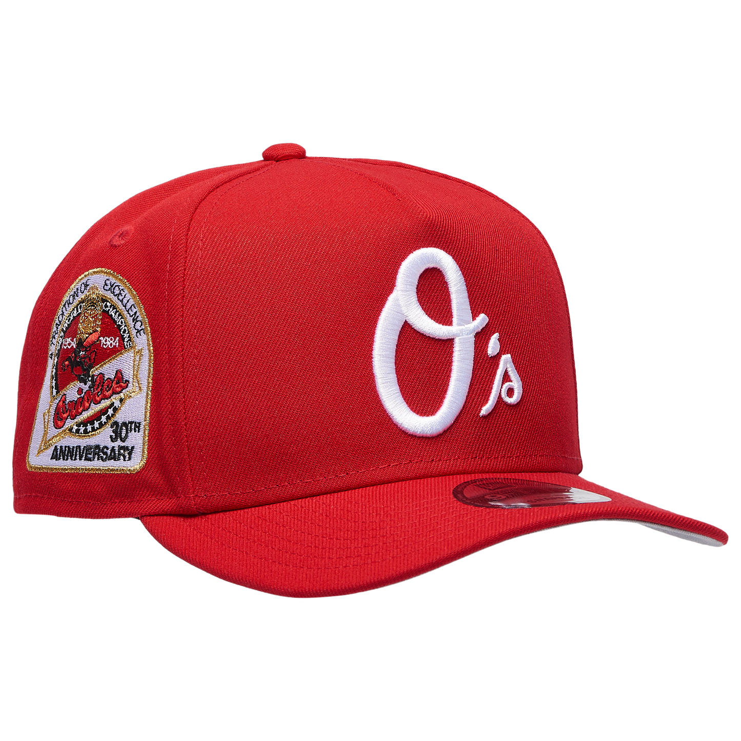 New Era Orioles 950AF 30th Anniversary Curve Cap - Men's - Red/Red