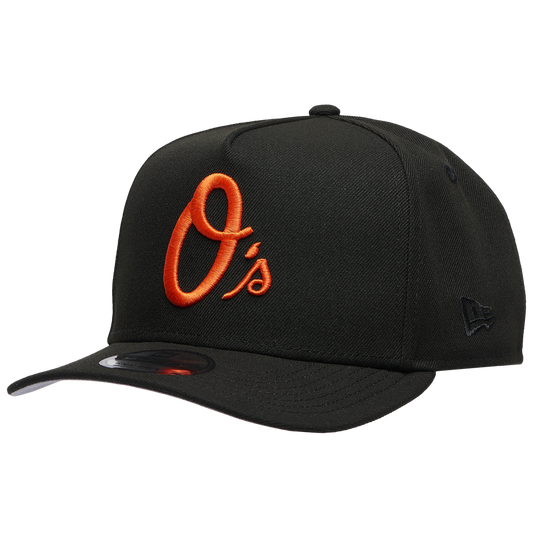 New Era Orioles 950AF 50th Anniversary Curve Cap - Men's - Black/Black