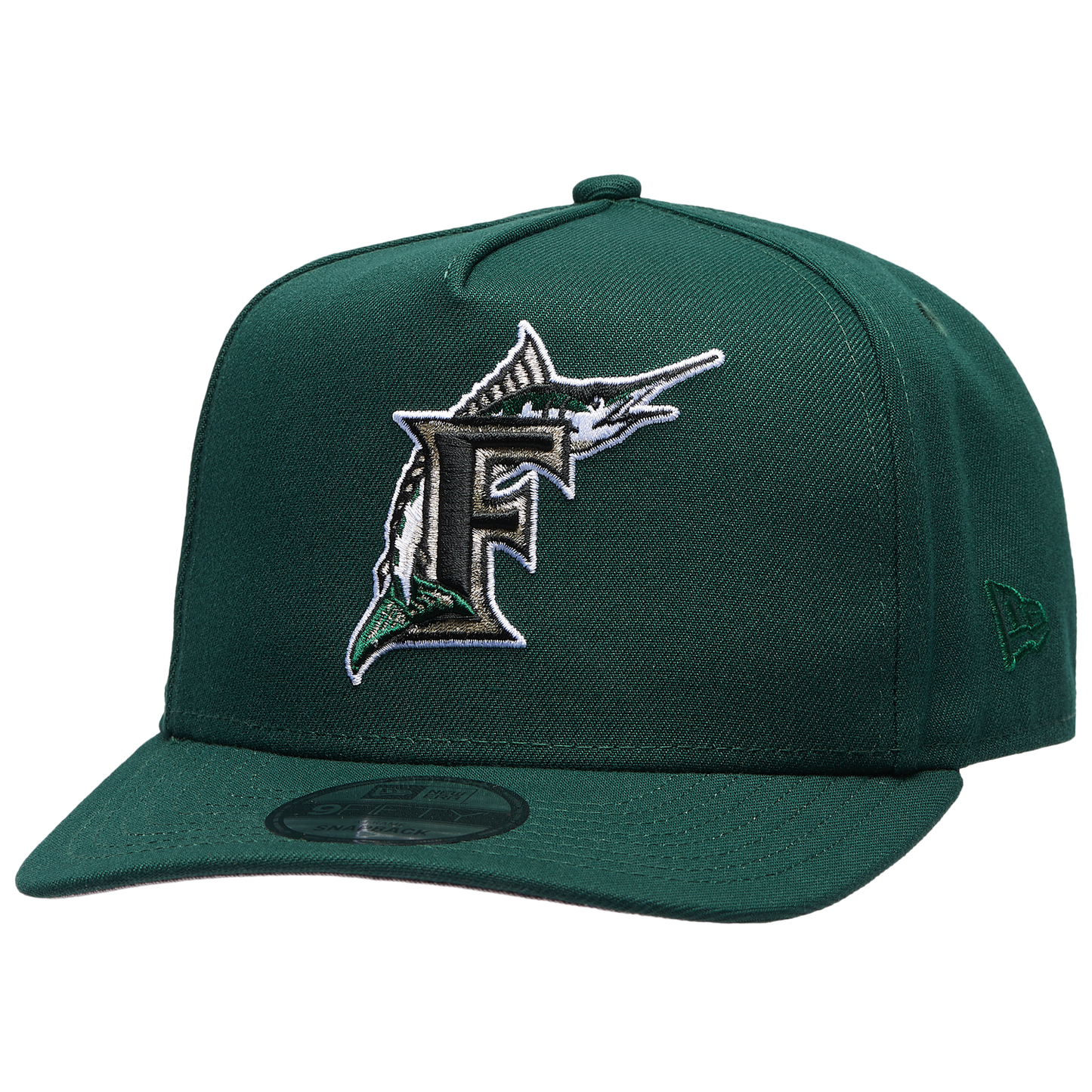 New Era Marlins 950AF ING Curve Cap - Men's - Green/Green
