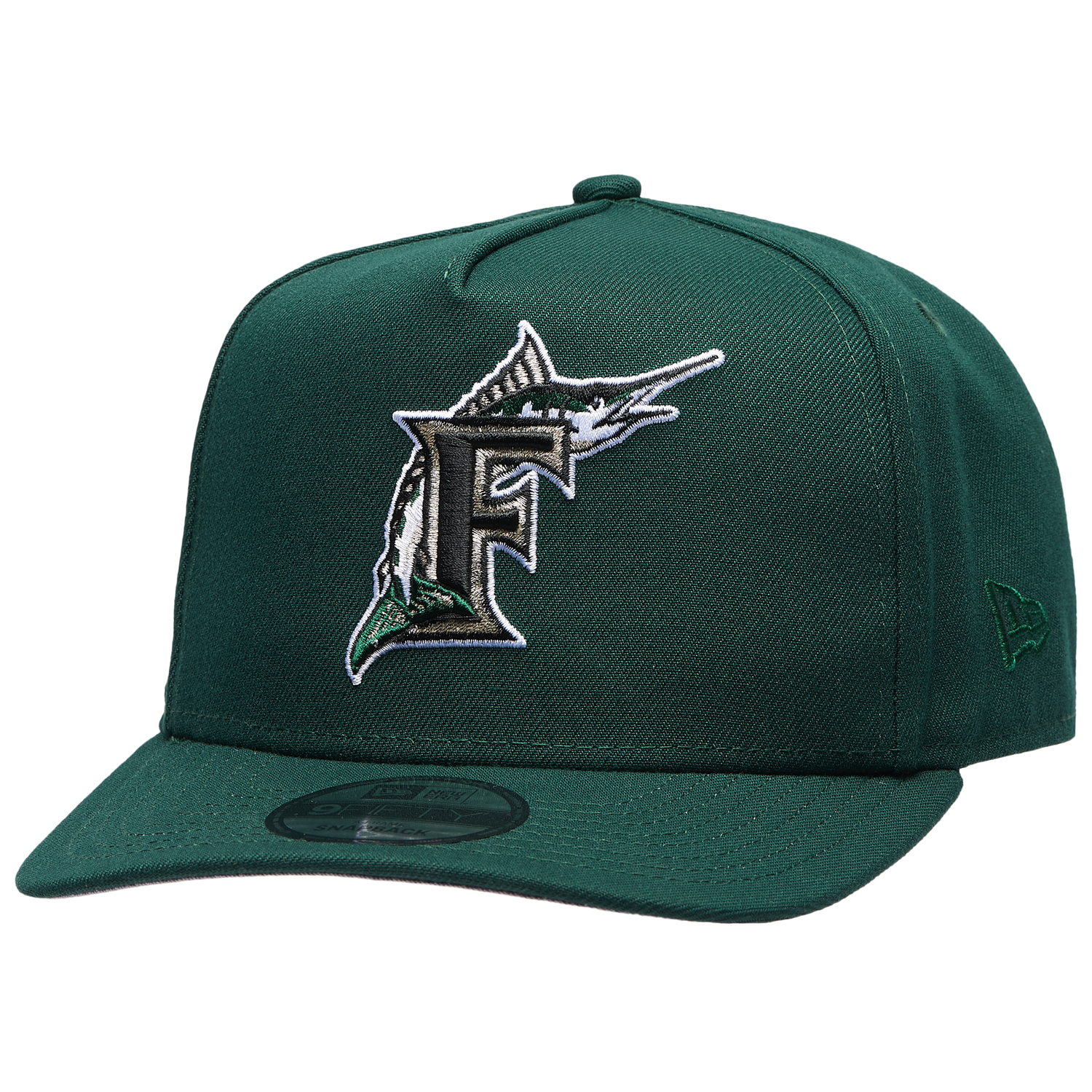 New Era Marlins 950AF ING Curve Cap - Men's - Green/Green