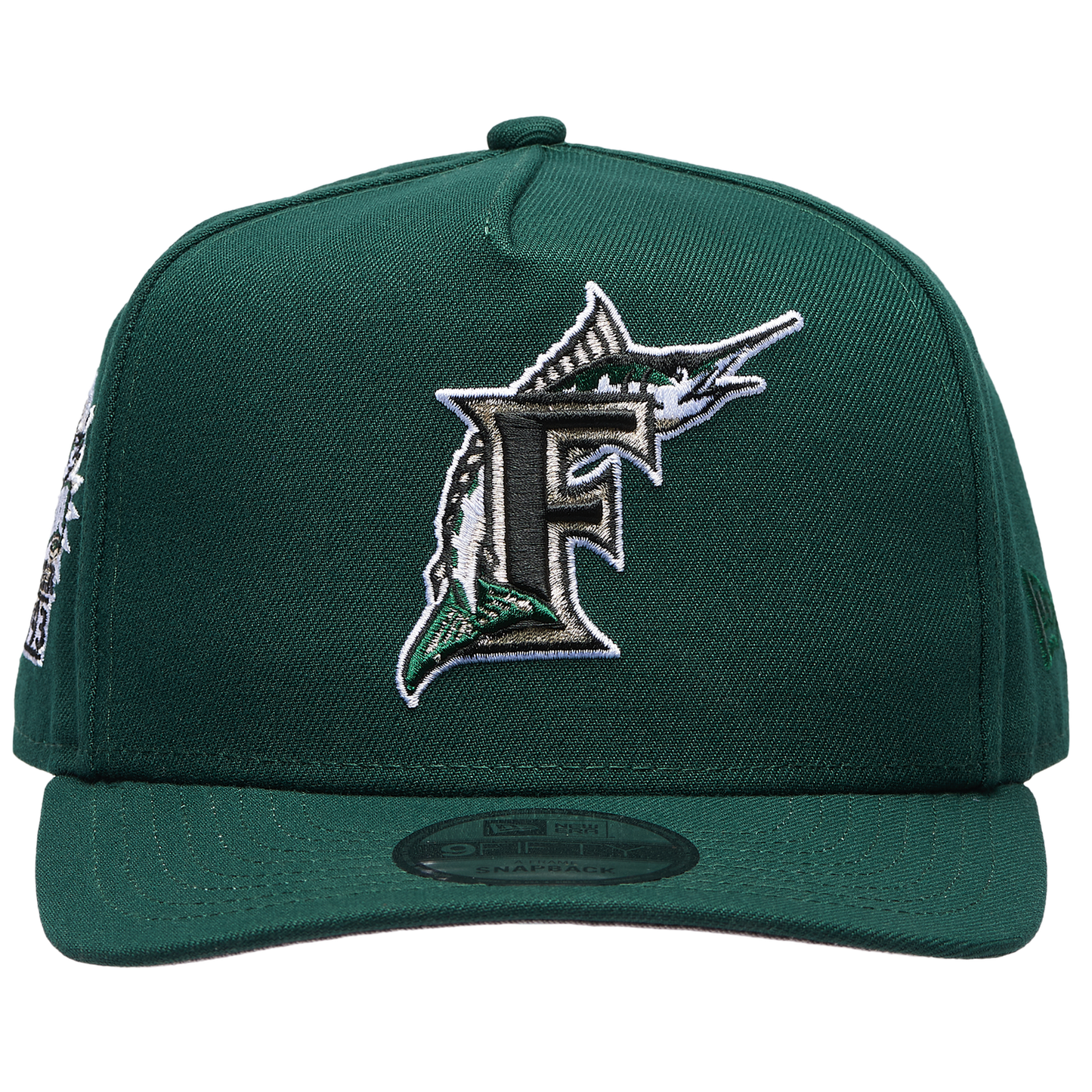 New Era Marlins 950AF ING Curve Cap - Men's - Green/Green