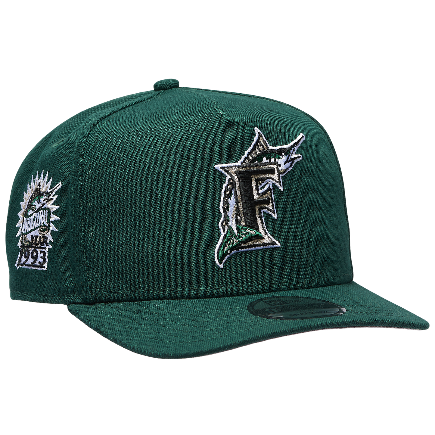 New Era Marlins 950AF ING Curve Cap - Men's - Green/Green