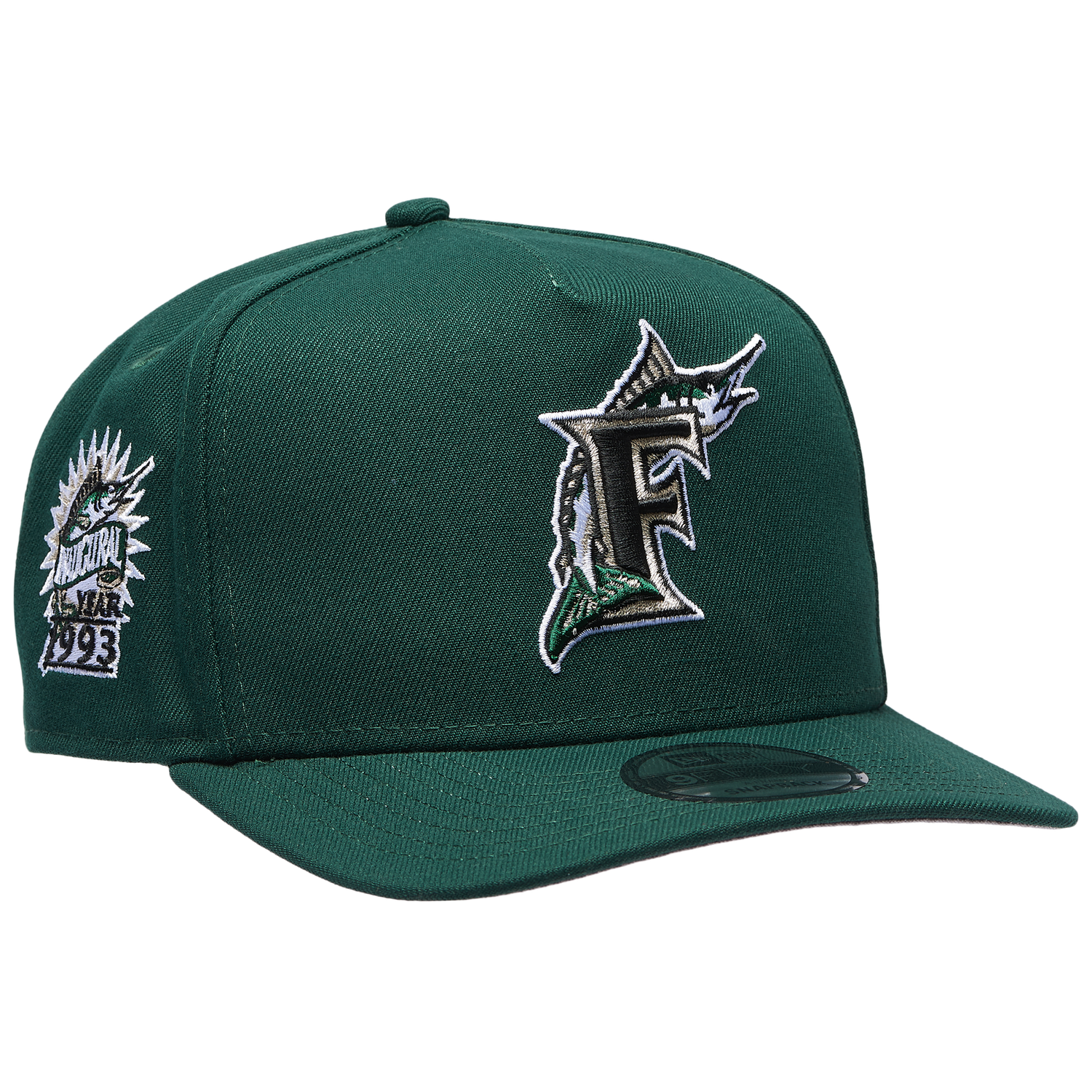 New Era Marlins 950AF ING Curve Cap - Men's - Green/Green