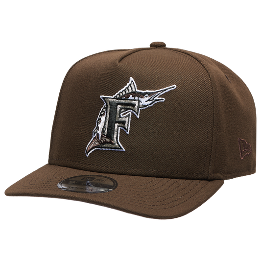 New Era Marlins 950AF '03 World Series Curve Cap - Men's - Brown/Brown