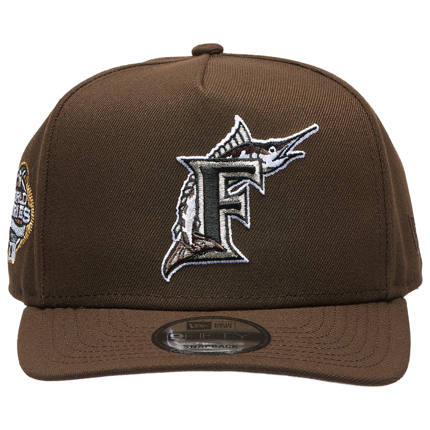 New Era Marlins 950AF '03 World Series Curve Cap - Men's - Brown/Brown