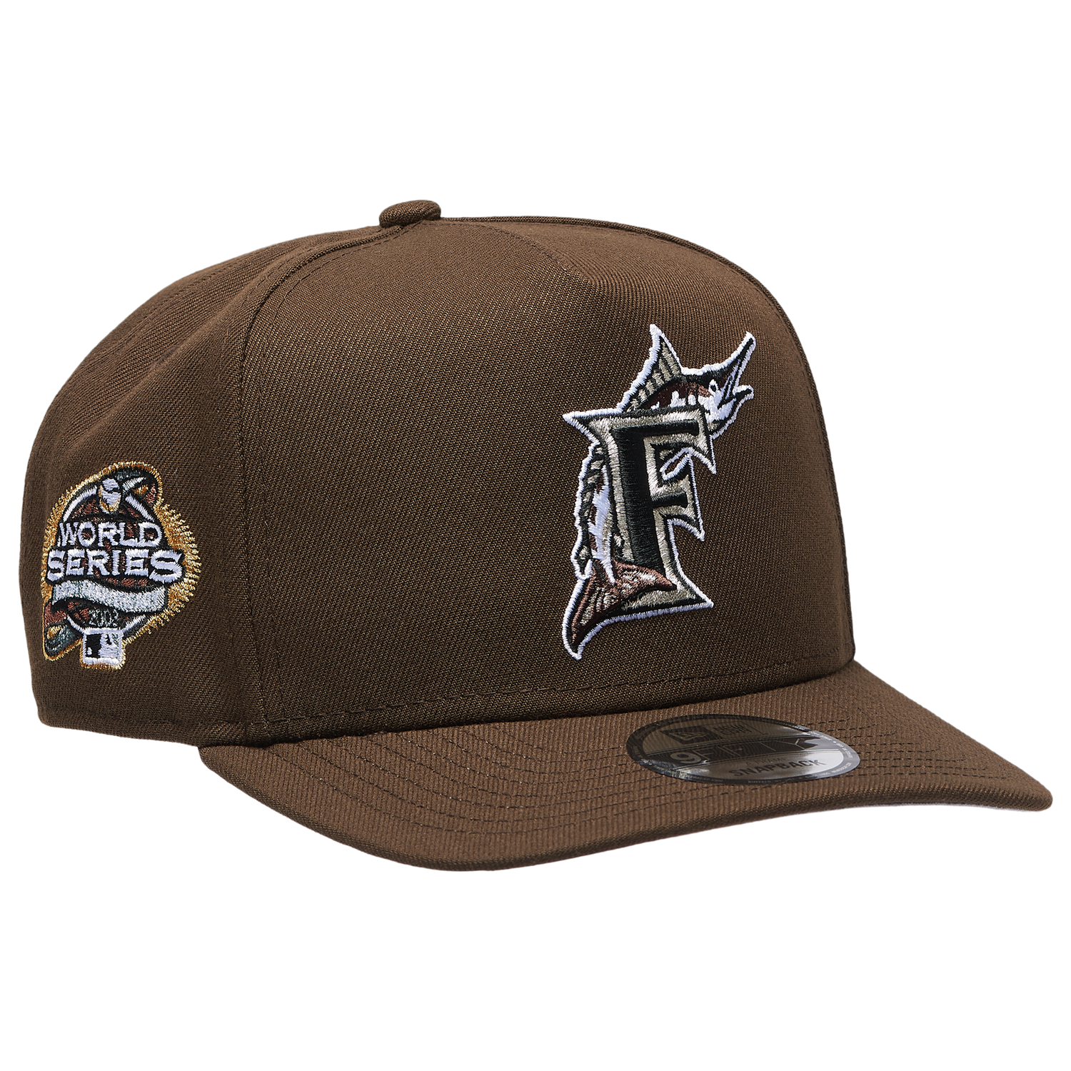 New Era Marlins 950AF '03 World Series Curve Cap - Men's - Brown/Brown