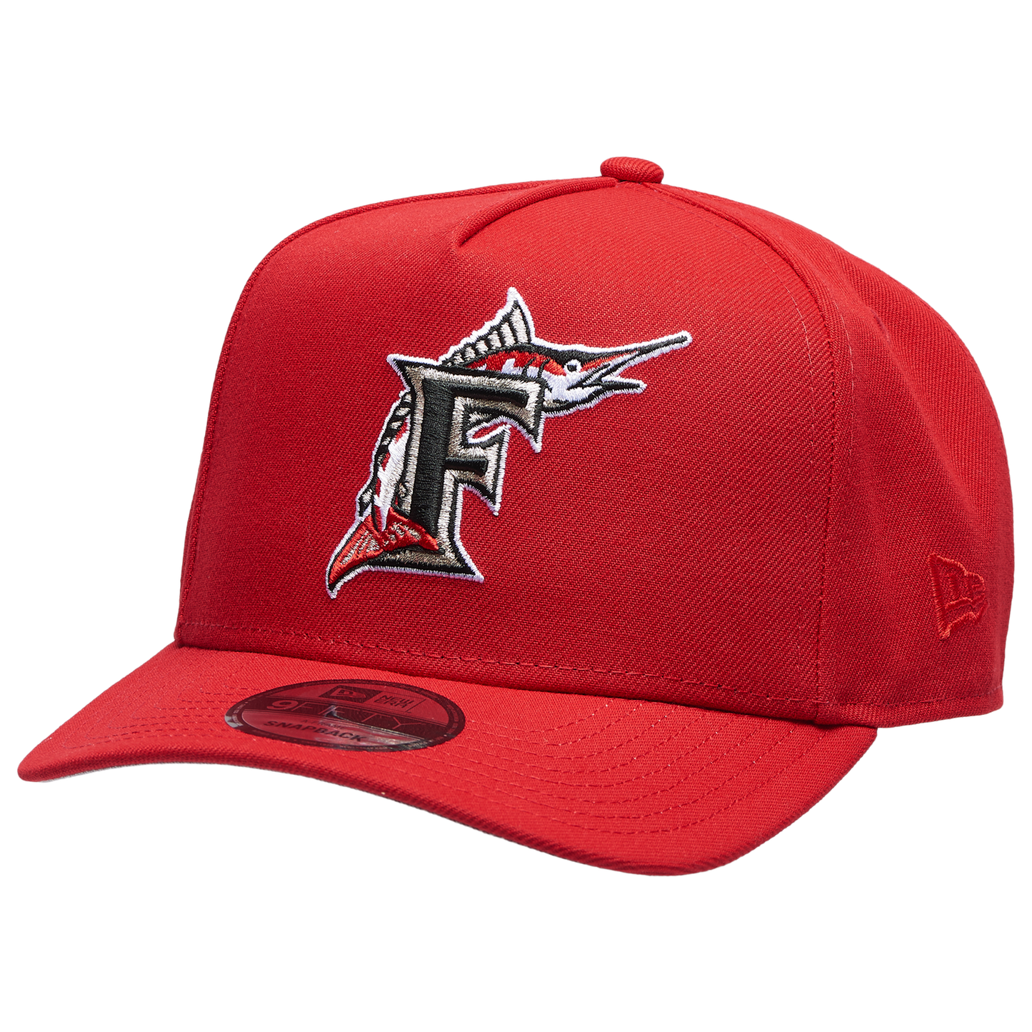 New Era Marlins 950AF 25th Anniversary WS Curve Cap - Men's - Red/Red