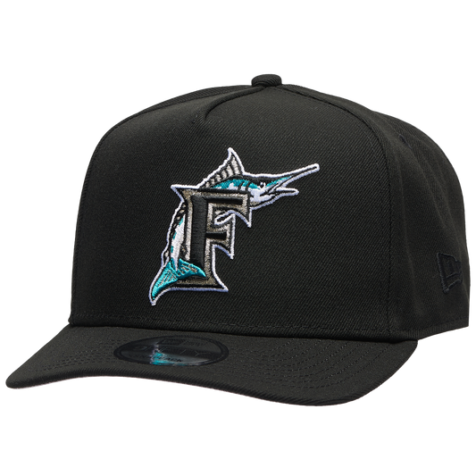 New Era Marlins 950AF '03 World Series Champs Curve Cap - Men's - Black/Black