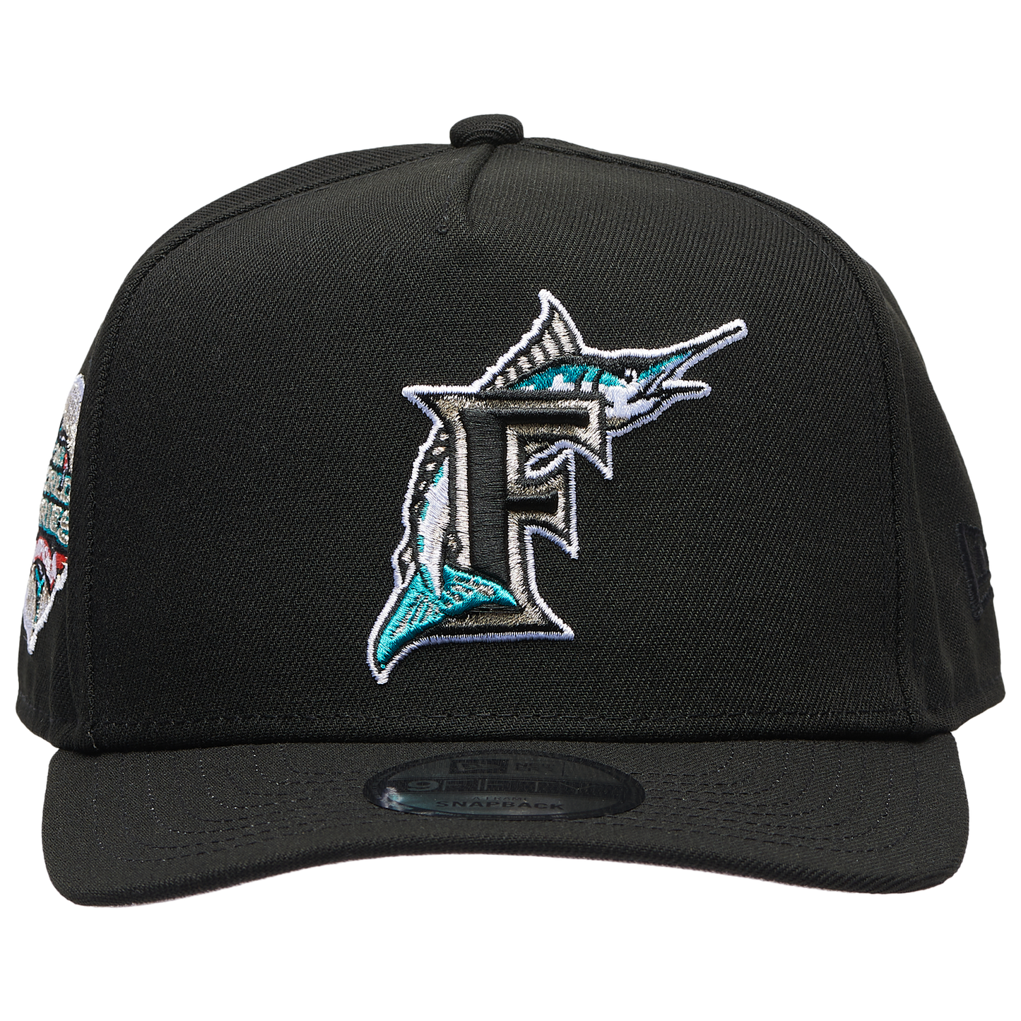 New Era Marlins 950AF '03 World Series Champs Curve Cap - Men's - Black/Black