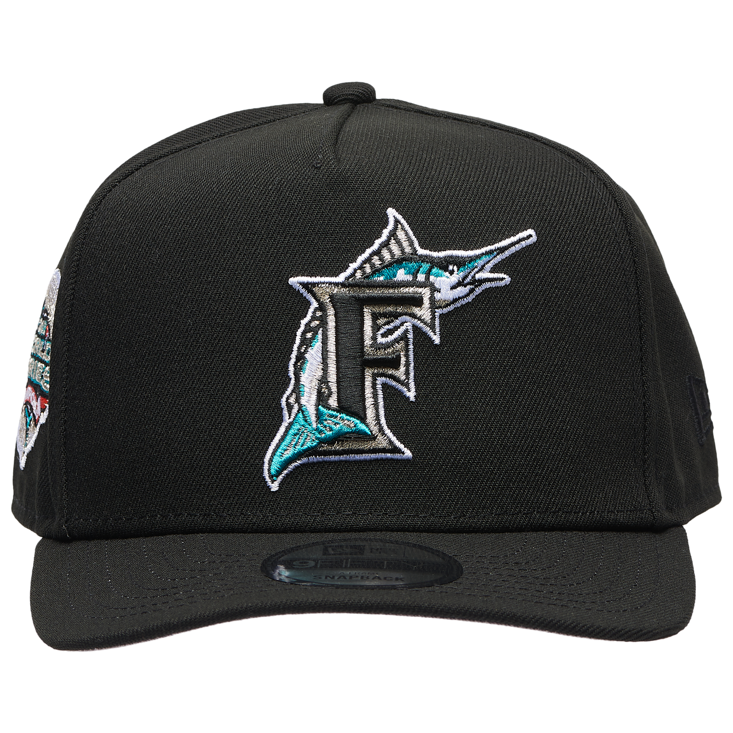 New Era Marlins 950AF '03 World Series Champs Curve Cap - Men's - Black/Black