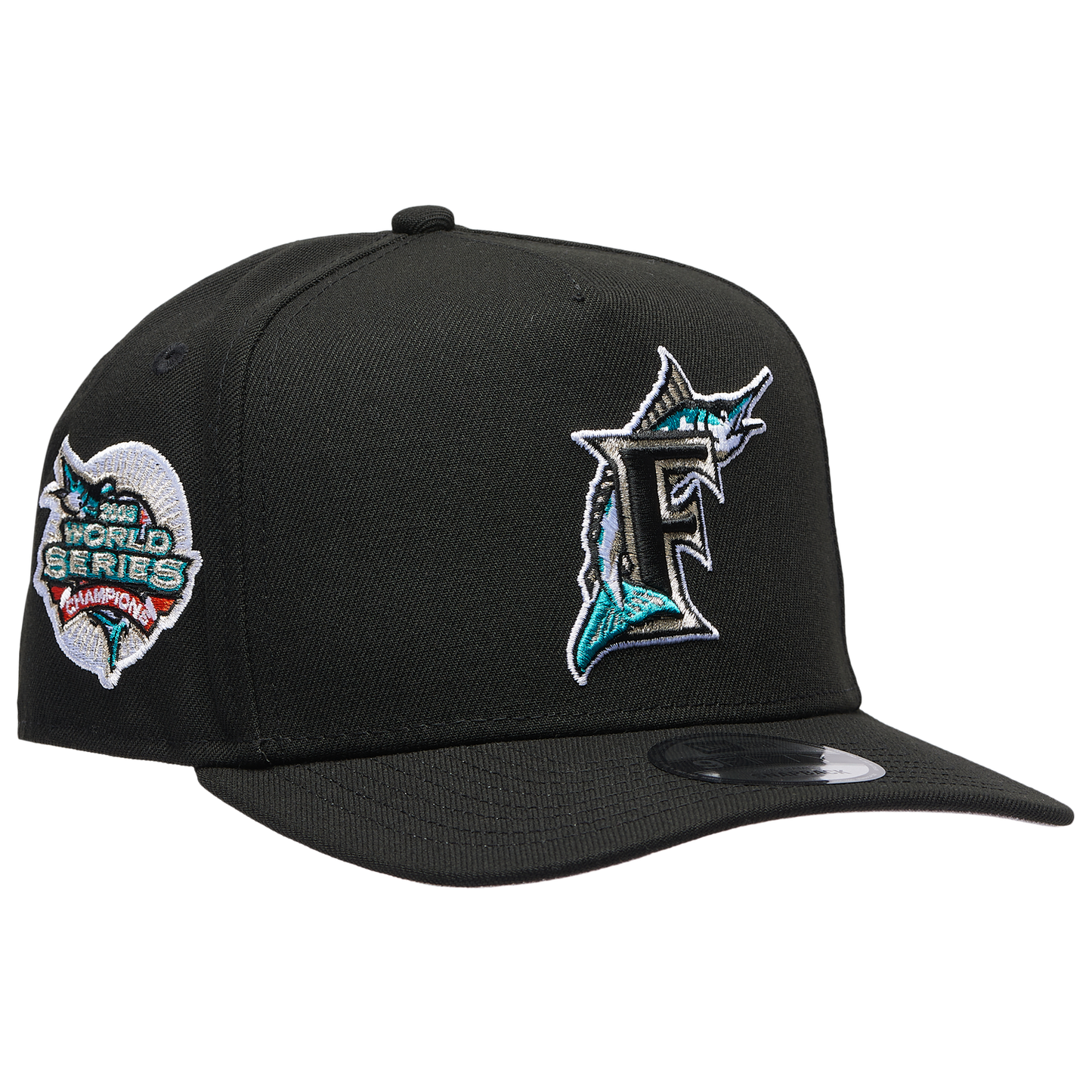 New Era Marlins 950AF '03 World Series Champs Curve Cap - Men's - Black/Black