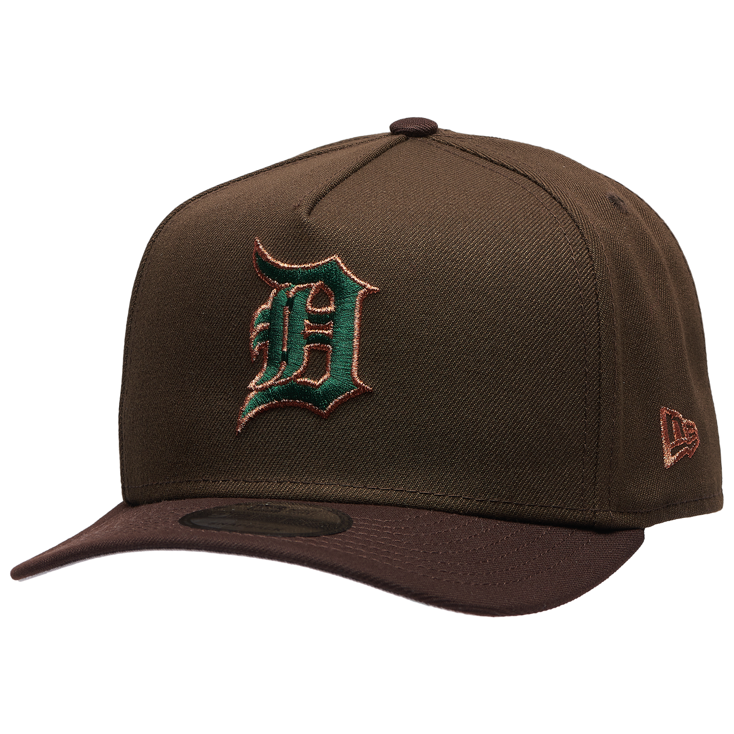 New Era Tigers 9FIFTY A-Frame Curve 40th Cap - Men's - Burnt Wood/Green