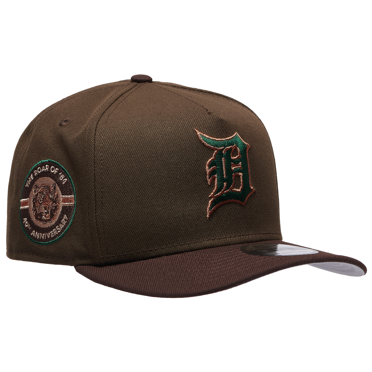 New Era Tigers 9FIFTY A-Frame Curve 40th Cap - Men's - Burnt Wood/Green