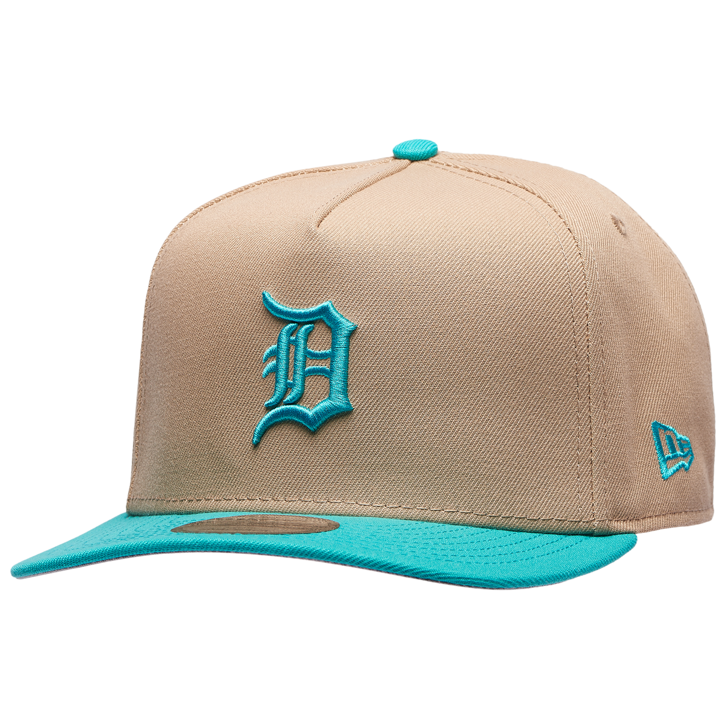 New Era Tigers 9FIFTY A-Frame Curve Cap - Men's - Camel/Teal