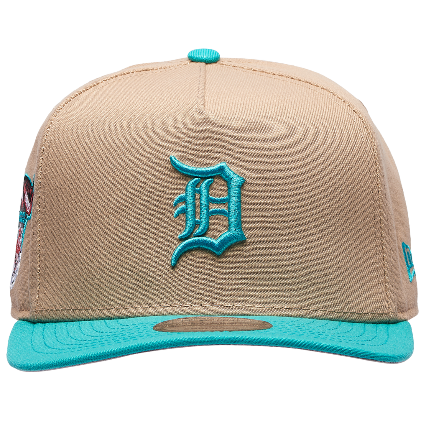 New Era Tigers 9FIFTY A-Frame Curve Cap - Men's - Camel/Teal