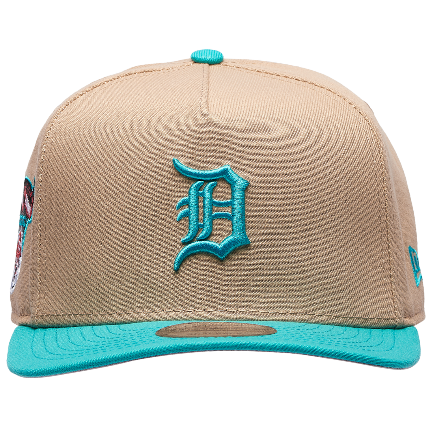 New Era Tigers 9FIFTY A-Frame Curve Cap - Men's - Camel/Teal