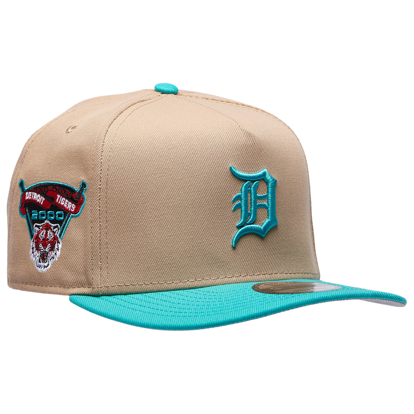 New Era Tigers 9FIFTY A-Frame Curve Cap - Men's - Camel/Teal