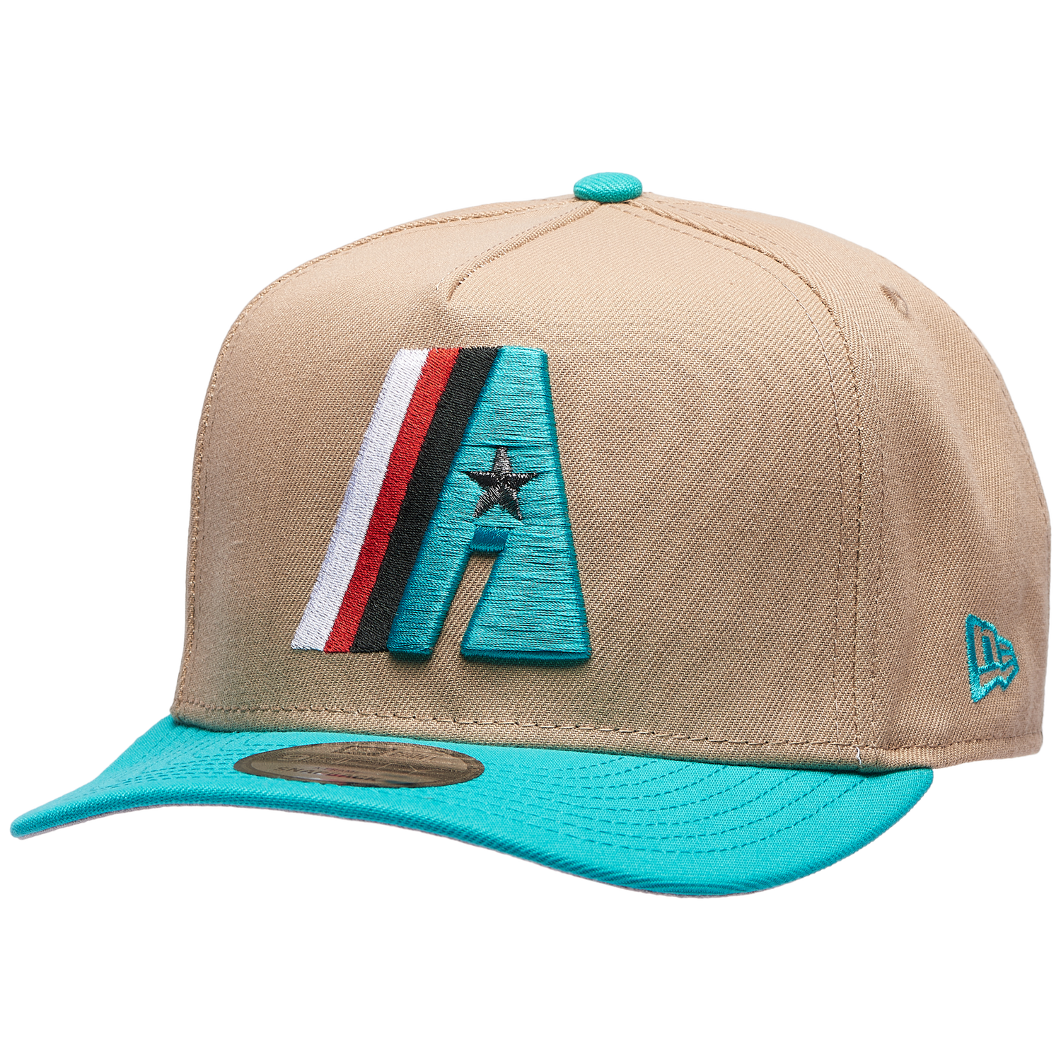 New Era Astros 9FIFTY A-Frame Curve Cap - Men's - Teal/Camel