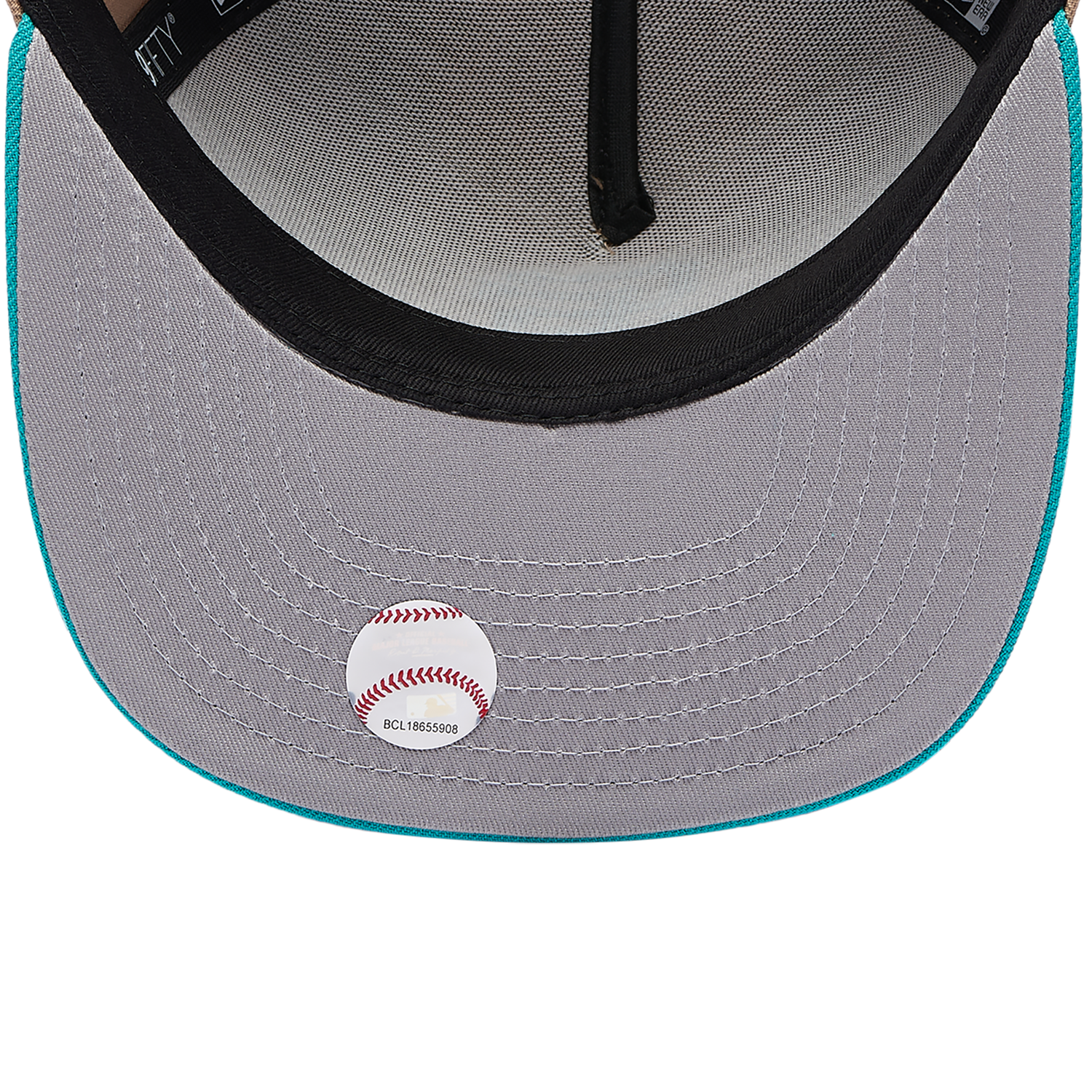 New Era Giants 9FIFTY A-Frame Curve 25th Cap - Men's - Camel/Teal