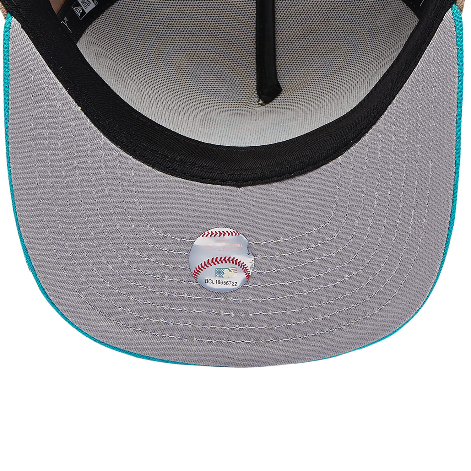 New Era Mets 9FIFTY A-Frame Curve 40th Cap - Men's - Camel/Teal