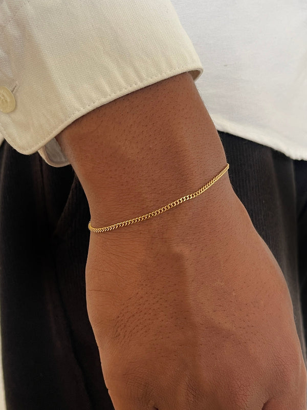 CUBAN BRACELET 1.8MM | 18K Gold