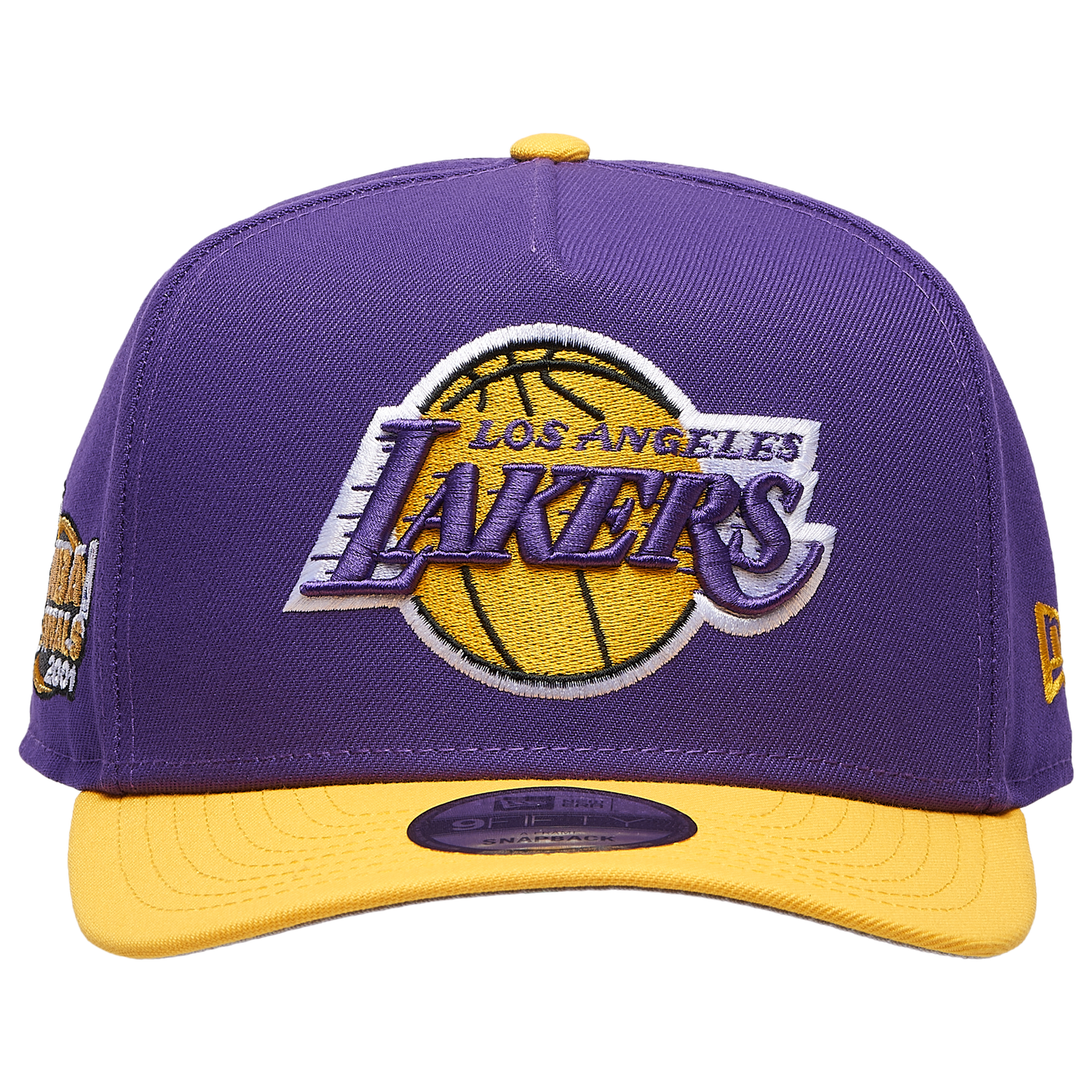 New Era Lakers 9FIFTY A Frame Curve 01 Finals TP - Men's - Purple/Yellow