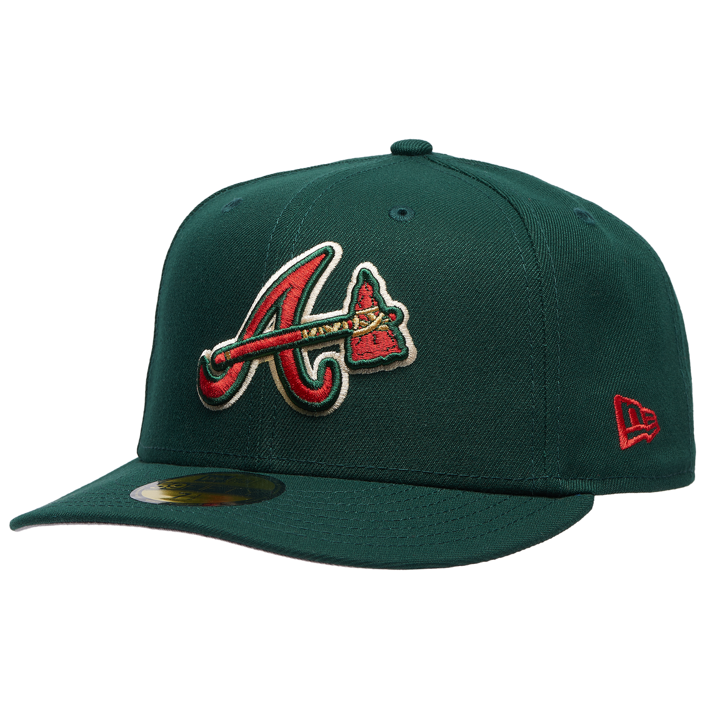 New Era Braves 5950PC 30th Anniversary Cap - Men's - Dark Green/Multi
