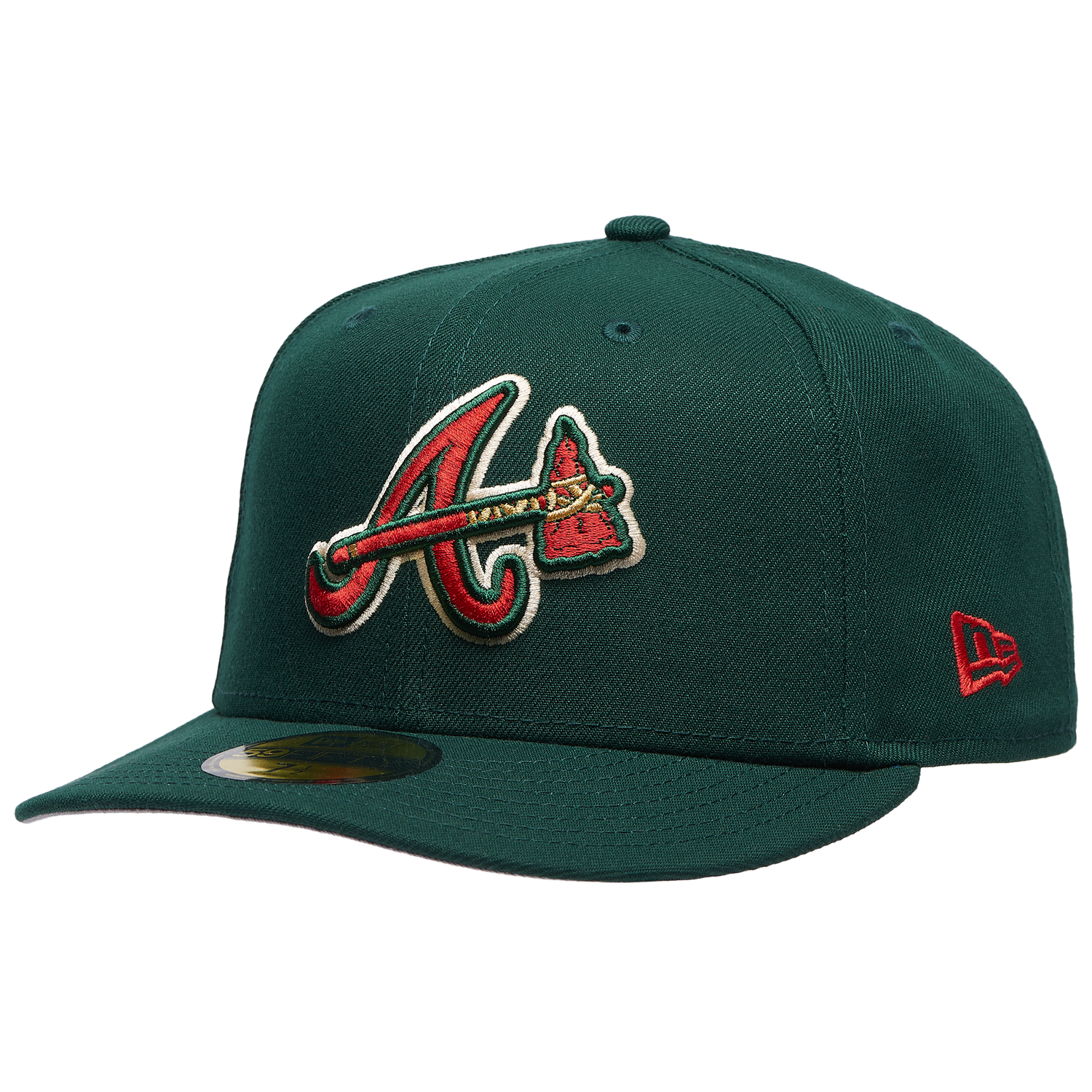 New Era Braves 5950PC 30th Anniversary Cap - Men's - Dark Green/Multi