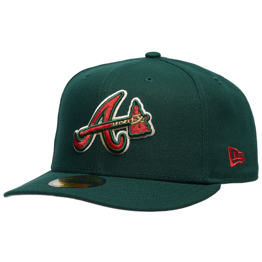 New Era Braves 5950PC 30th Anniversary Cap - Men's - Dark Green/Multi