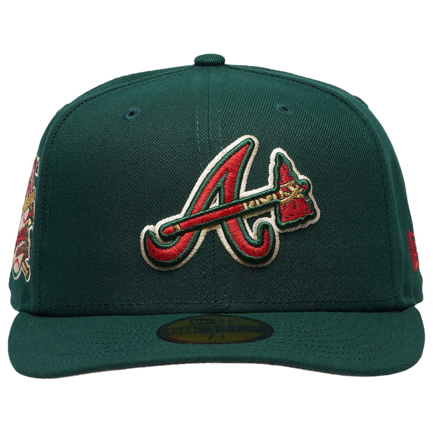 New Era Braves 5950PC 30th Anniversary Cap - Men's - Dark Green/Multi